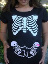 Skeletten shirt voor zwangere 